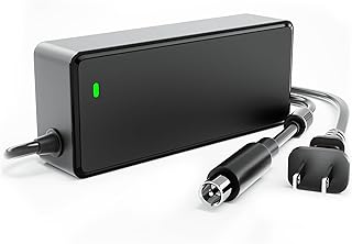 42V/36V 2A Power Charger Adapter Compatible with Segway Ninebot by G30LP F40 E45 E25 E22 ES1L ES2 ES4, Hiboy S2R, YADEA KS5 Pro KS1 KS3,OKAI Neon/Neon Lite, Bird, Lime for 36V Li-ion Battery UL Listed