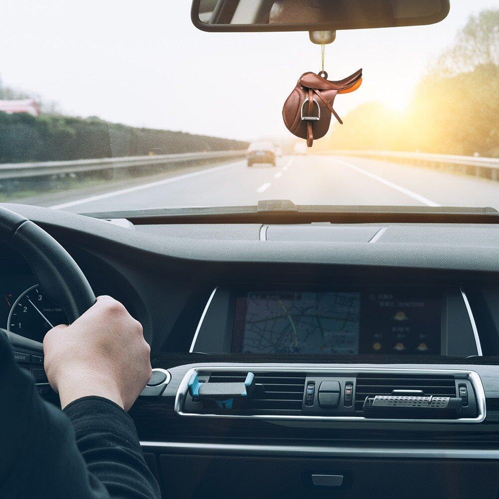 Dianzan Decorazione per Specchietto Retrovisore per Auto, Ciondolo per Auto, Ornamento Appendere, Decorazione Interna per Auto per Gli Amanti dei Occidentali