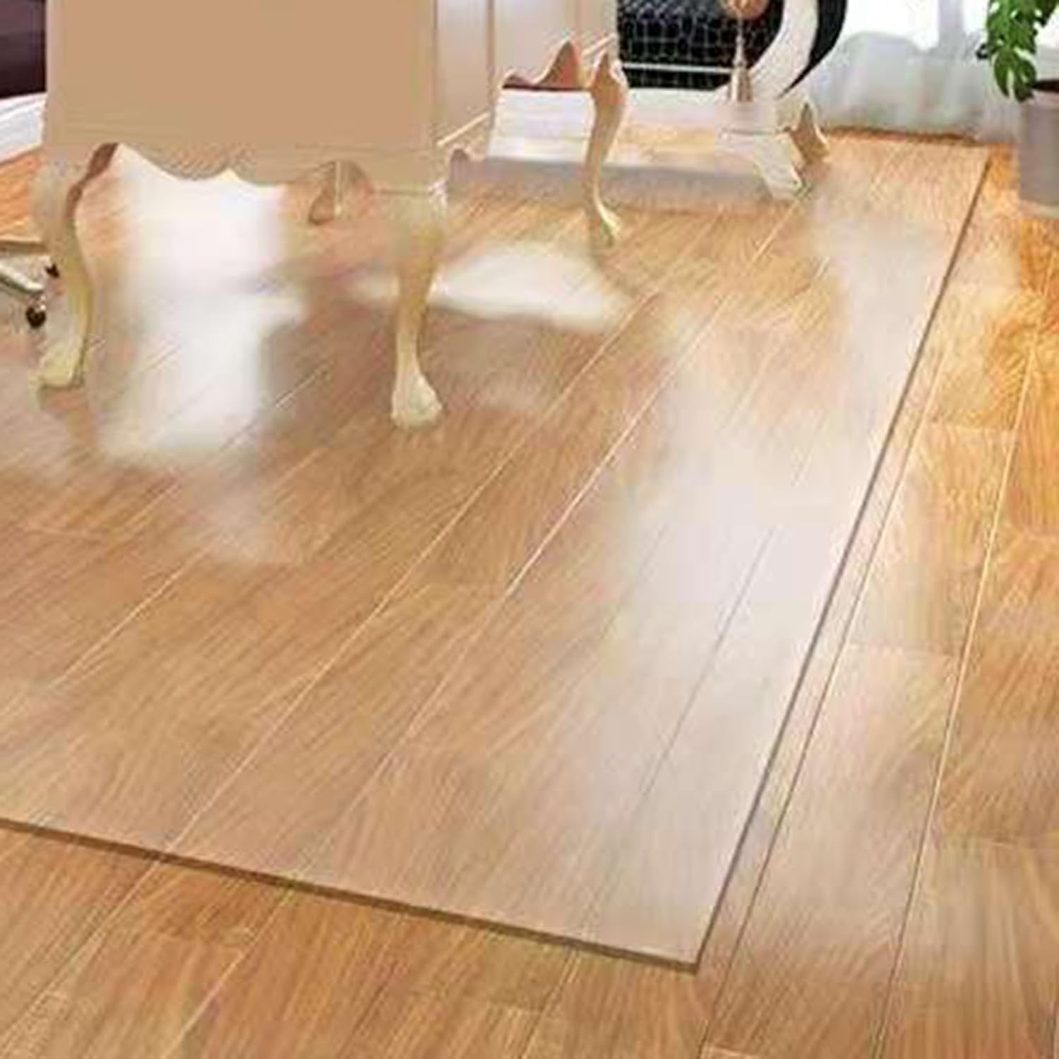 Cubierta protectora de alfombra transparente para bajo silla de escritorio y comedor