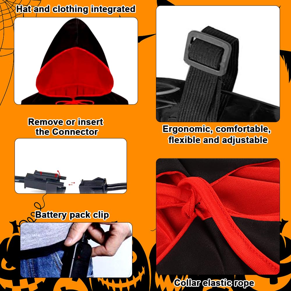 WFKKMEQ LED Halloween Mask - Image 3