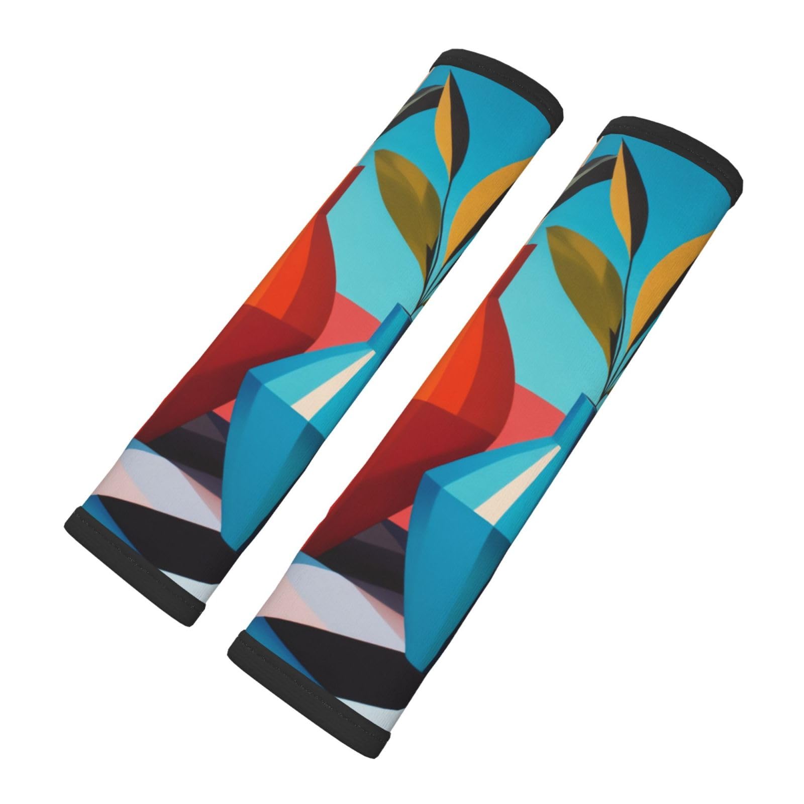 Geometric Two Vases Abstract Car Seat Belt Cover 2 Pack Seatbelt Strap Shoulder Pad Protector Universal Comfort for Car