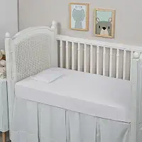 Lençol de Berço 100% Algodão 300 Fios Avulso com Elástico (BRANCO)