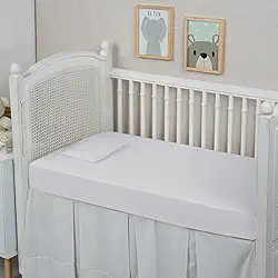 Lençol de Berço 100% Algodão 300 Fios Avulso com Elástico (BRANCO)