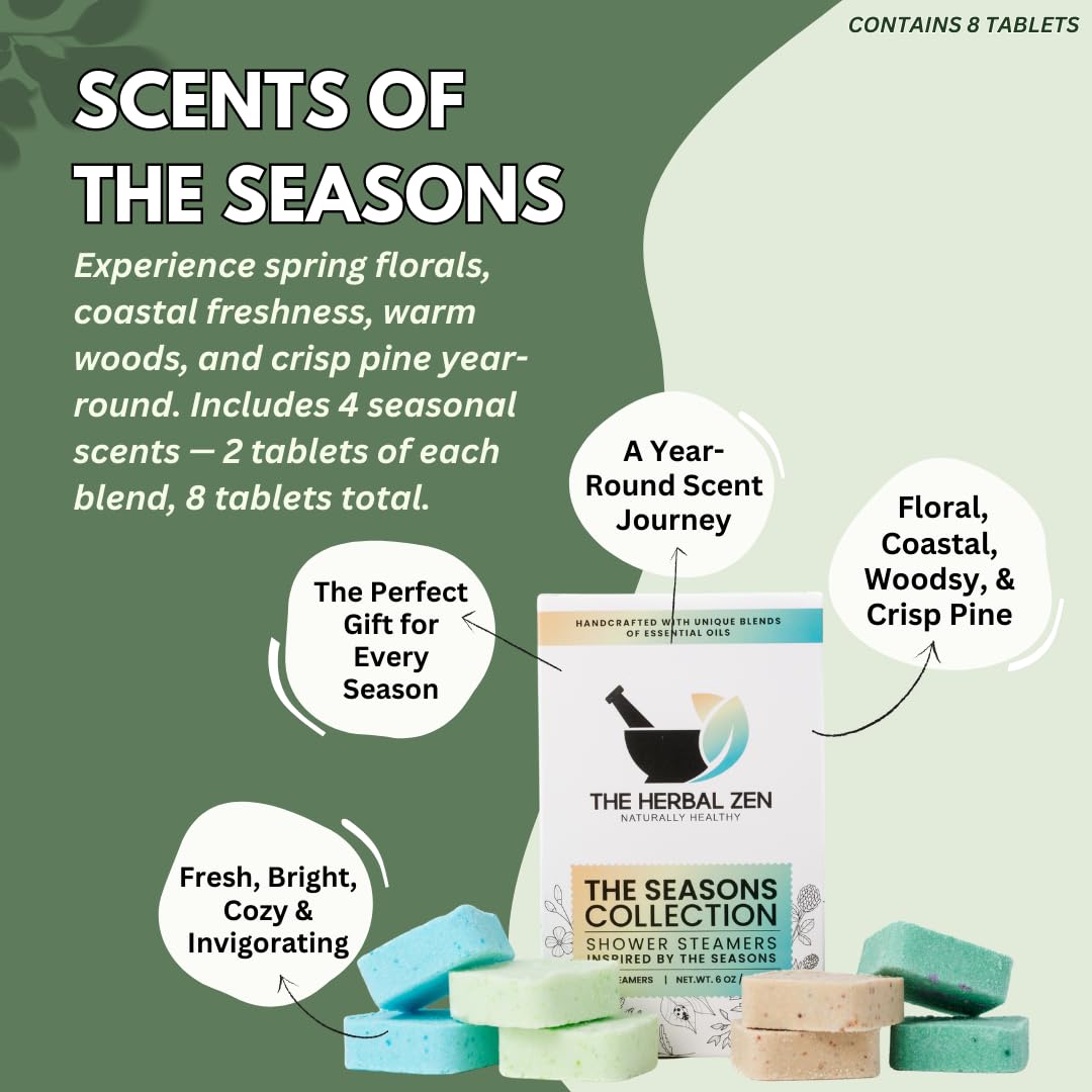 The Herbal Zen Aromatherapy Shower Steamers with Pure Essential Oils