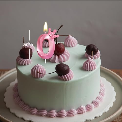 Miniatura 56 de Blue Number 4 Birthday Cake Candle, 3D Shape Crown Birthday Number Candle, 4th Birthday Party Blue Theme Cake Topper Decorations (Blue 4)