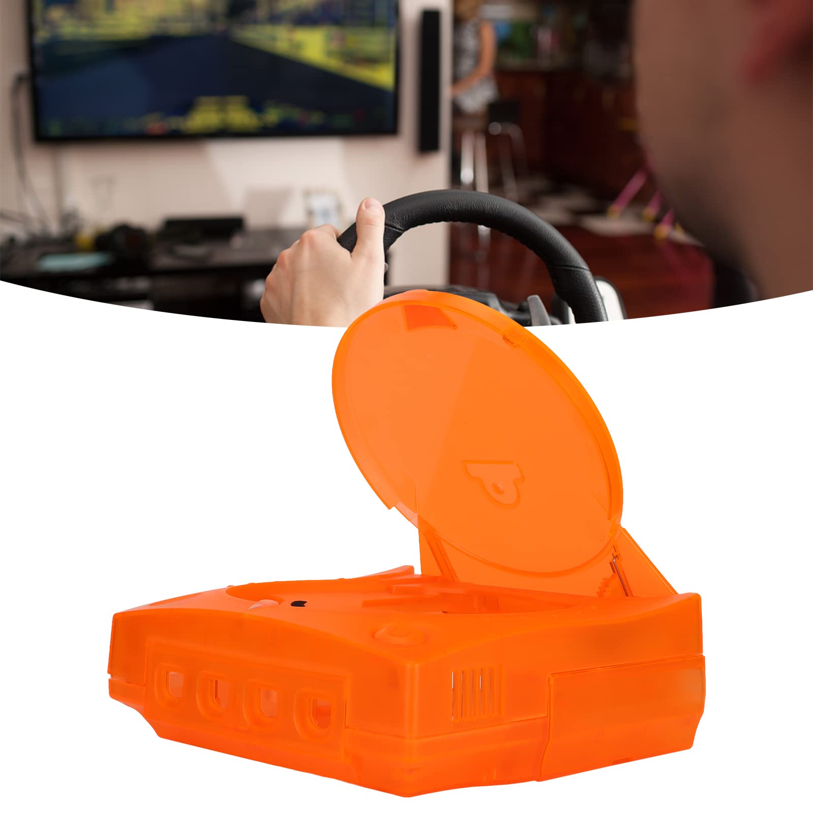 Guscio Protettivo, Guscio Alloggiamento Durevole Guscio Protettivo Sostitutivo in Plastica Traslucida Arancione per Dreamcast DC Orange