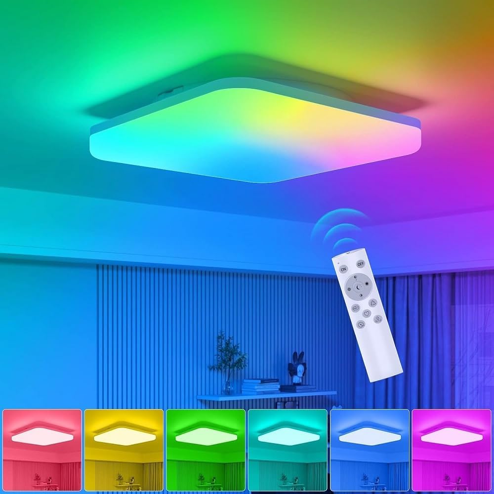 Yexati Badkamerlamp 24w 3200lm 30cm Dimbaar Met Afstandsbediening 6500k- 3000k, Ip54 Led Badkamerlamp Ultradunne Plafondlamp Rond Voor Keuken Toilet Portiek Slaapkamer Bijkeuken Wit
