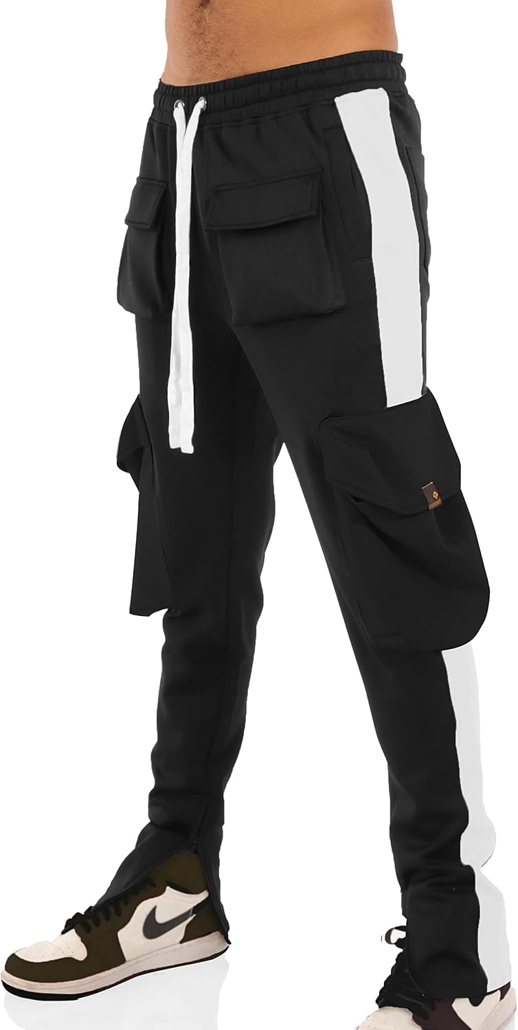 SCREENSHOT-Track Pants Basic Mens Premium Slim Fit Athletic Fitness Fashion Urban Lifestyle Streetwear Bottoms