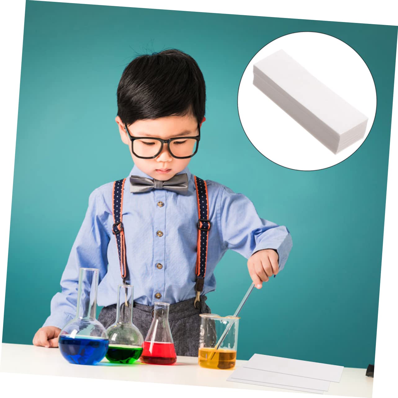 MUCKLILY Qualitative Filter Paper 400 Sheets Laboratory Qualitative Filter Papers Student Friendly
