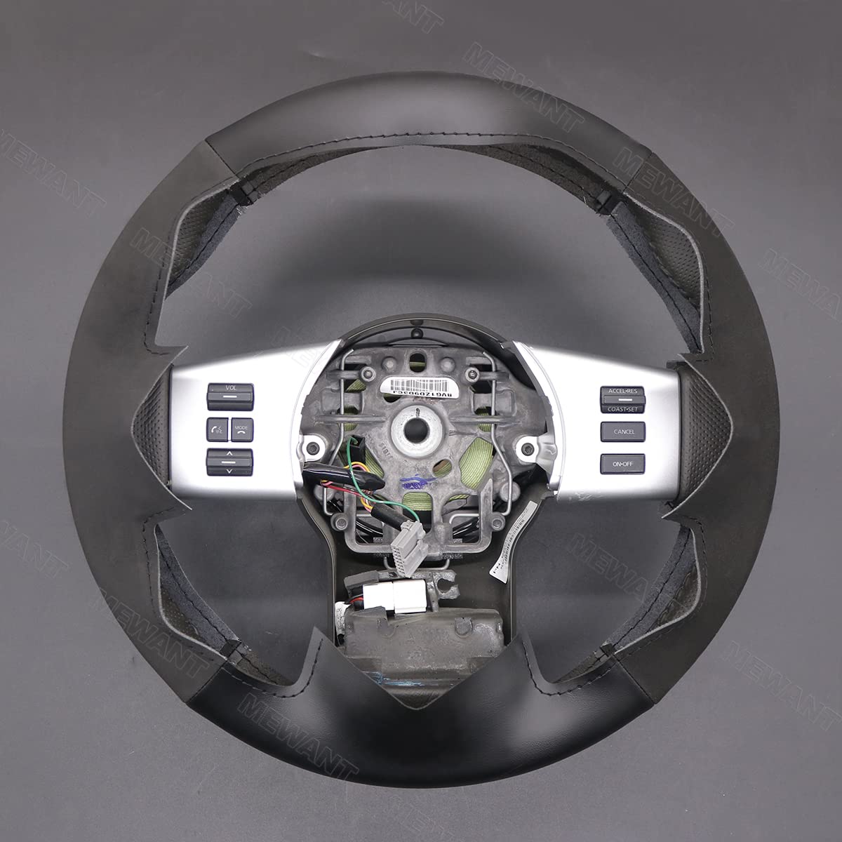 Leather Steering Wheel Cover For Nissan Frontier, Pathfinder III, Xterra, Navara (2005-2021)
