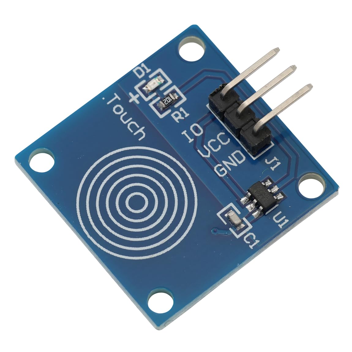 TTP223B Kapazitive Touch Sensor DC 2~5,5 V Geringer Stromverbrauch Berührungssensor Switch Modul Kann herkömmliche Touch- Tasten ersetzen Touch-Button-Funktion (3er-Pack)