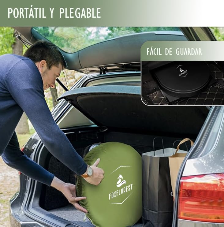 WC Portátil Kit para Adultos y niños. Incluye Tienda Ducha Camping/Cambiador, WC Portátil y Gel Aglutinante Super Absorbente para residuos. Ideal para Festivales. - Image 6