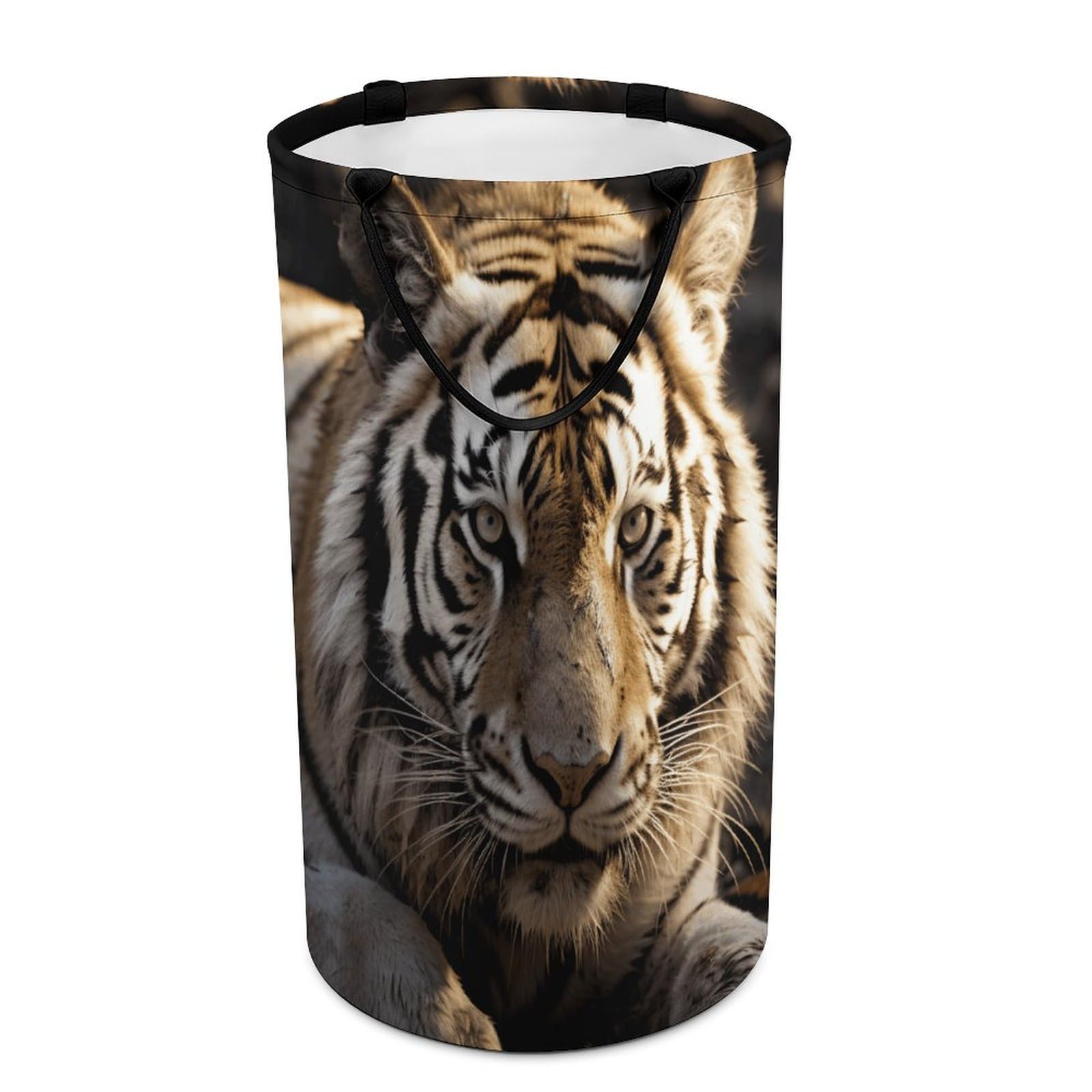 Grand panier à linge pliable en forme de tigre sac autonome imperméable adulte