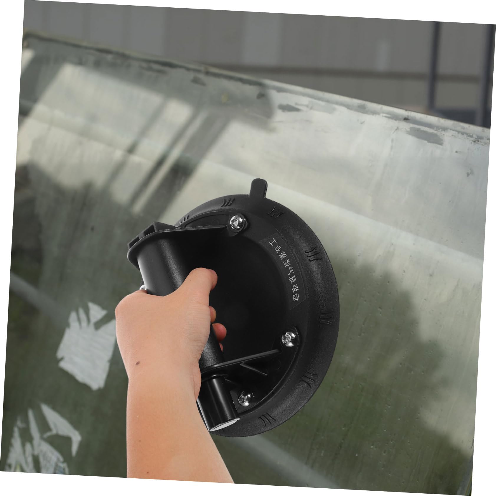 Ventouse pour Verre à Pompe Manuelle Noire en Caoutchouc et Métal | Outil de Levage Portable, Design Pratique et Fiable, Usage Polyvalent pour Surfaces Lisses