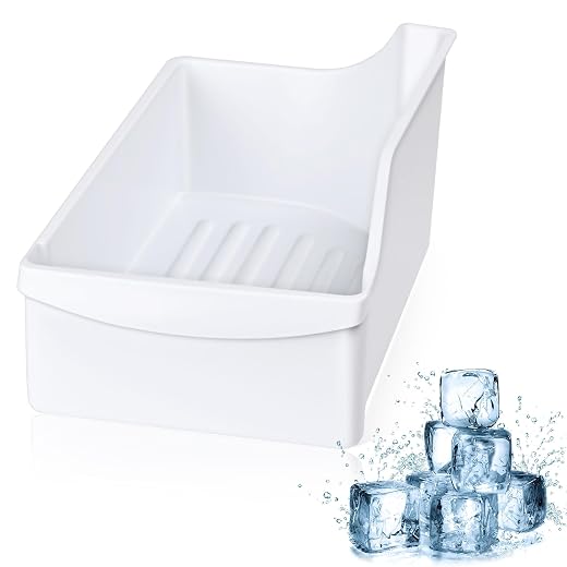 240385201 Ice Cube Container Storage Freezer Bucket Compatible with Frigidaire Kenmore Crosley Refrigerators Parts, Storage Freezer Bin Replacement 7240385201 891419 AP2116228 PS430380 EAP430380