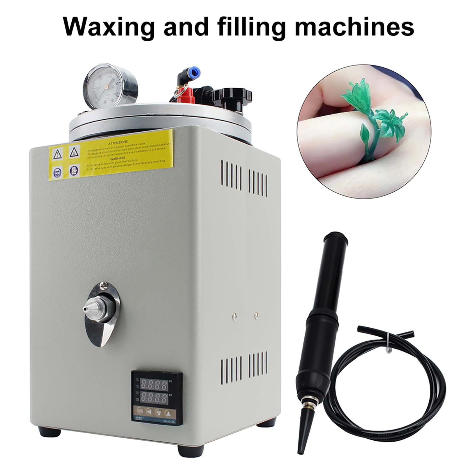 Máquina de inyección de cera para fabricación de joyas, equipo de fundición y fusión de cera, herramienta inyectora para moldes y manualidades de cera, ideal para la producción de joyas