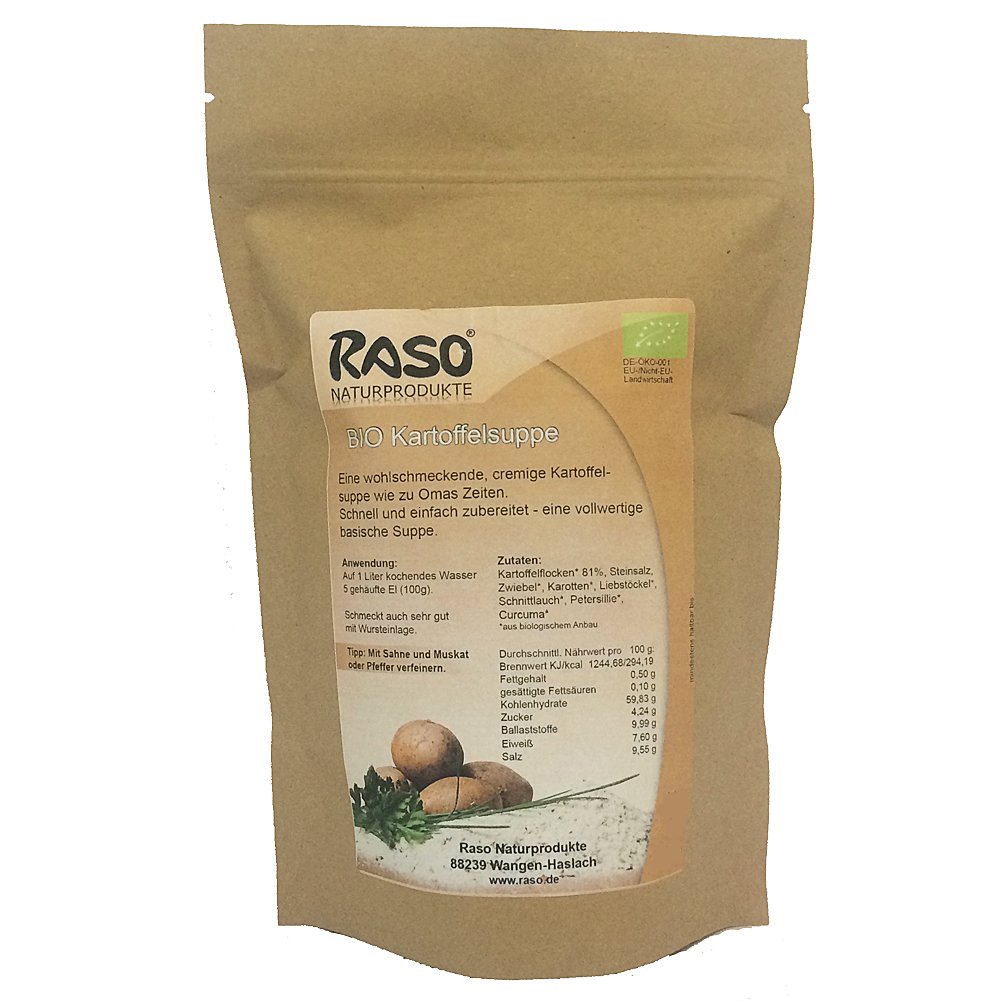 Abnehmen mit Fertigsuppen - (max. 0,64g Fett) BIO Suppen Pulver | BIO Suppenpulver Rezept - ohne Hefeextrakt, ohne Geschmacksverstärker