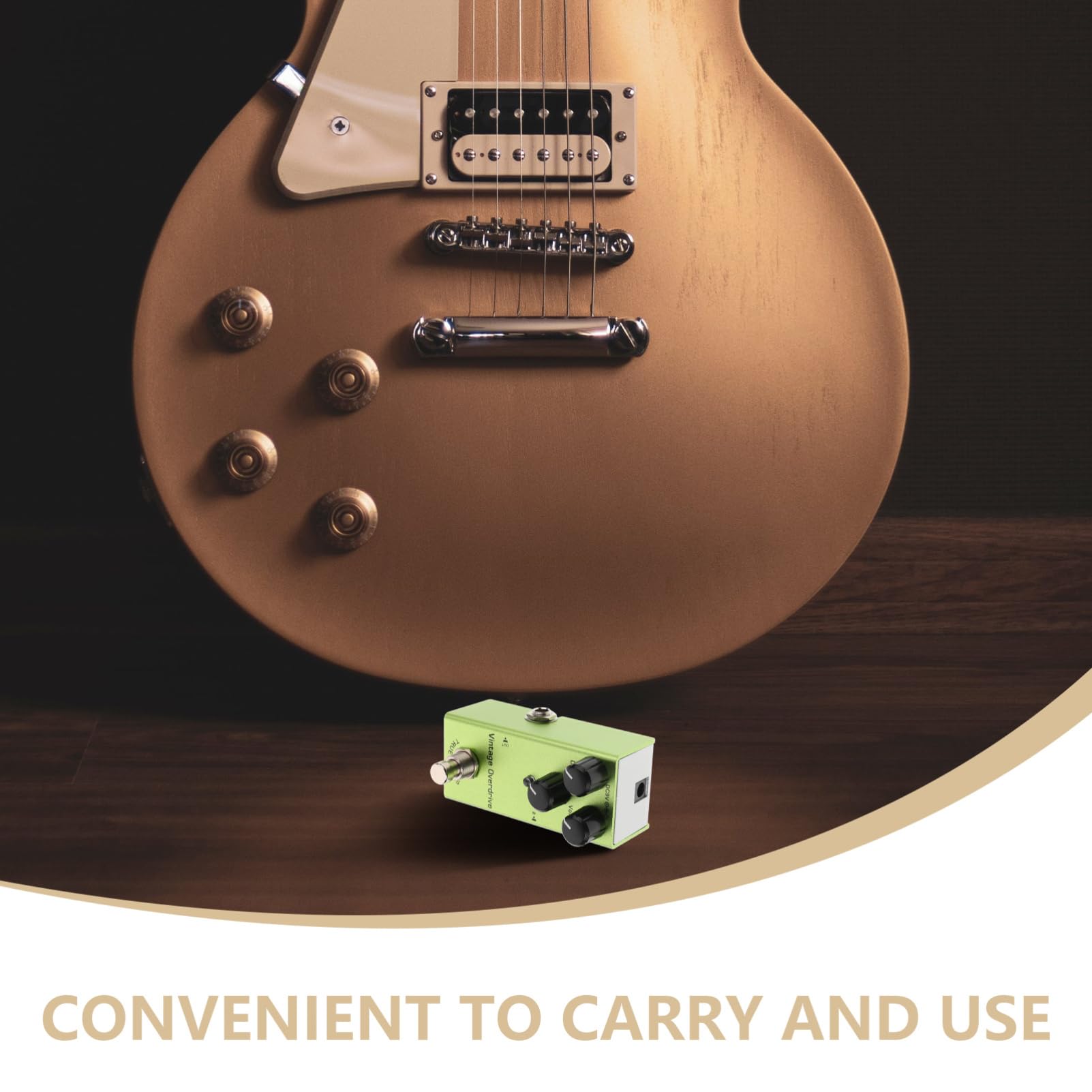 Toyvian Effetto Chitarra Elettrica Mini Pedale Portatile Per Chitarra Con Delay e Unità Di Effetti Compatta Per Musicisti Facile Da Usare