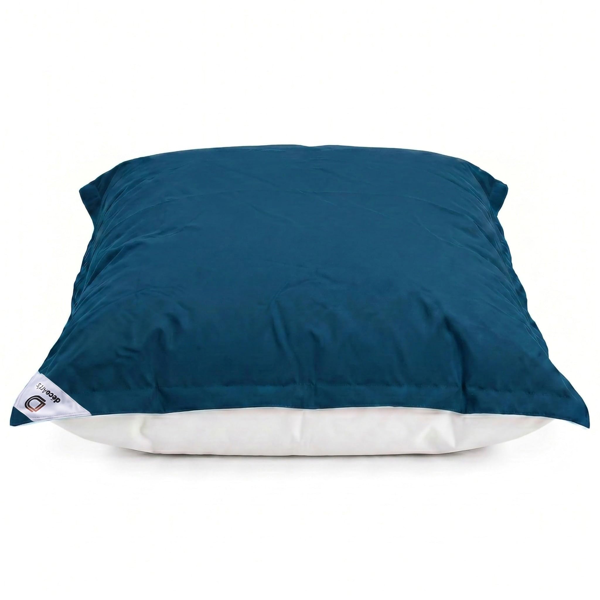 Housse Pouf Géant XXL 180x140cm Déhoussable Flottant Piscine Bleu Pétrole