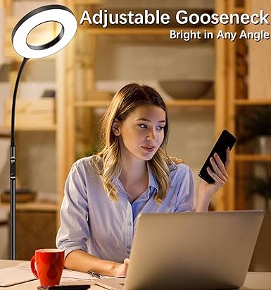 KS KINGSTAR KS KINGSTAR Moderne staande lamp Vloerlamp Sofa Side Reading Lampen 3-kleuren hoge staande paal licht met afstandsbediening voor livestream leren en lezen woonkamer, slaapkamer, kantoor aan huis … photo 3