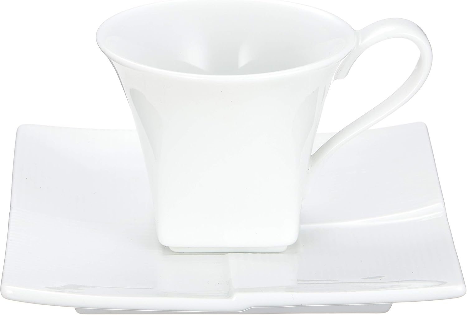 Cup & Saucer, White Porcelain Calm Coffee C/S [11 x 8.4 x 6.5 cm] Western Tableware, Cafe, Restaurant, Coffee, Commercial Use, Hotel