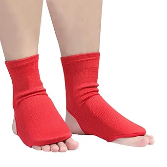 Boxing Foot Protector Ankle Compression Sleeve Support Brace Open Heel Foot Wrap Sports Feet Gear Guard Protective for Men Women Kids Kung Fu Training MMA Fight Punch Bag Combat Sport
