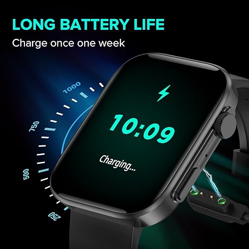 Miniatura 6 de BRIBEJAT Reloj inteligente (respuestahacer llamadas) 2.01 pulgadas, podómetro con SpO2frecuencia cardíacamonitor de sueño compatible con iPhone