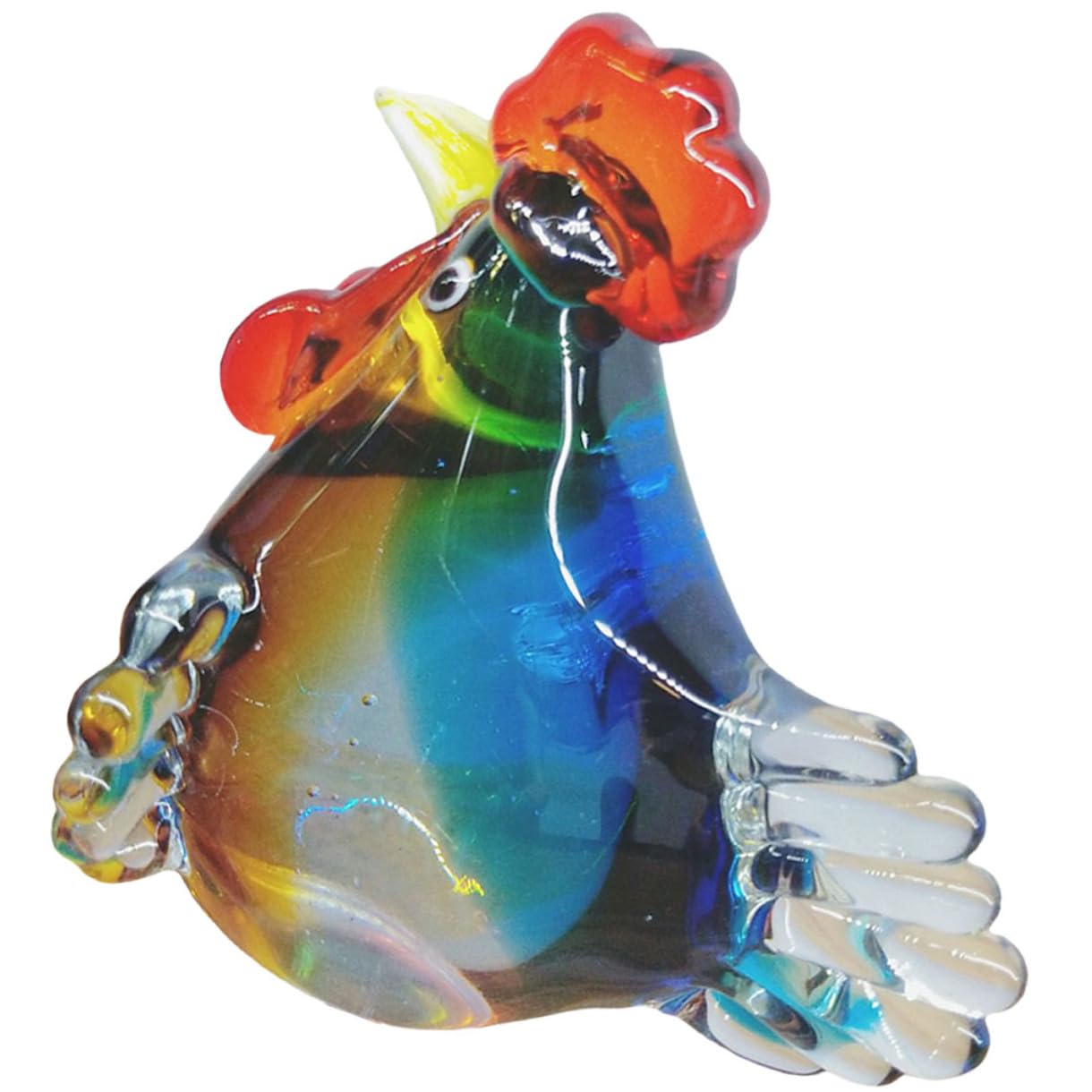 Coq en verre décoratif artisanal : illuminez un intérieur trop sombre