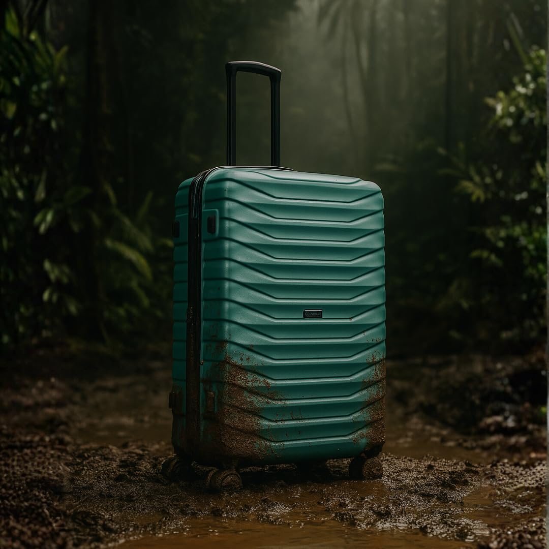 Krypton - Trolley S Espandibile Bagaglio a Mano, 55 x 40 x 20 cm, con TSA, Con cerniera espandibile 5 cm 35/41 L, super leggero 2,4 kg (Green, Bagaglio a mano 55x40x20cm)