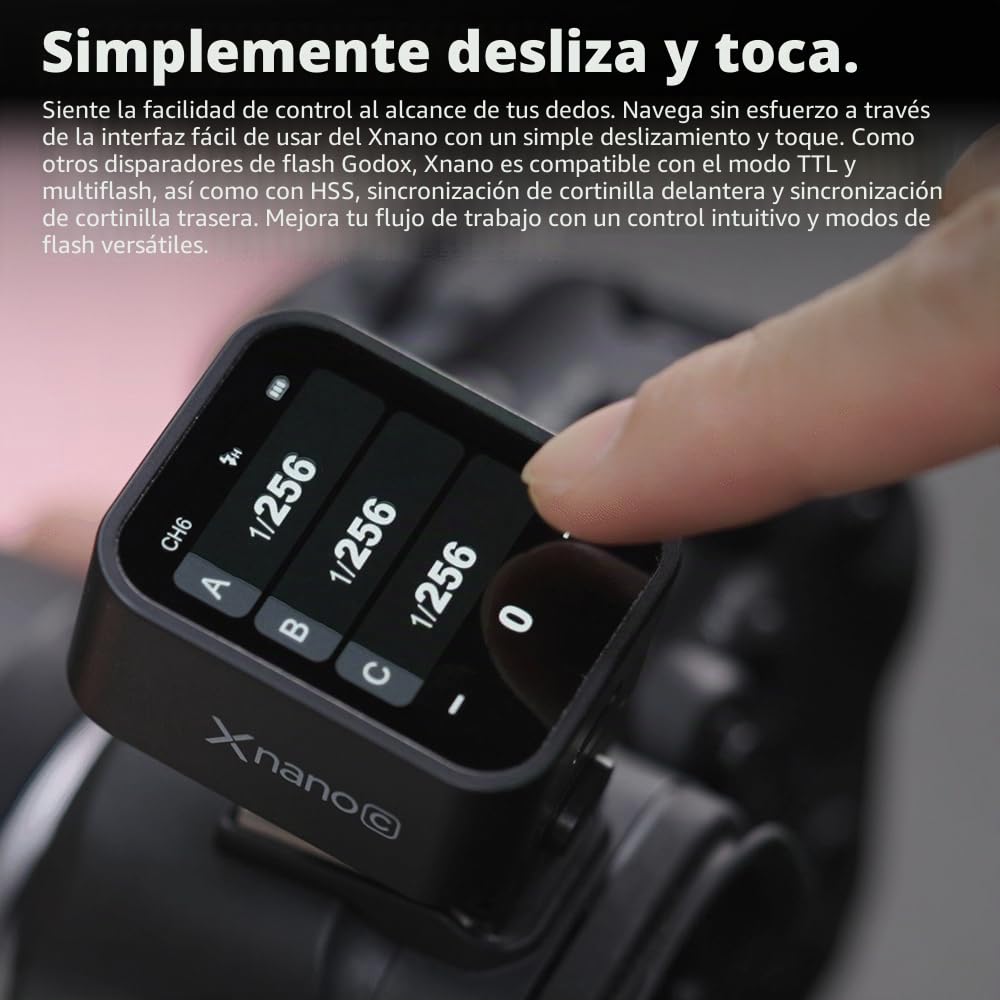 Godox Gatillo X3-S X3S Disparador de Flash, Gatillo Flash inalámbrico TTL de Pantalla táctil, con conversión TCM, batería de Iones de Litio integrada de 3.7 V 850 mAh(Godox X3-S Compatible con Sony)