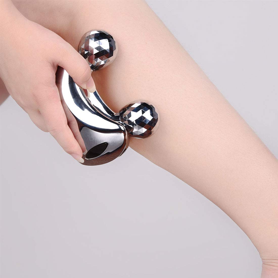 Sygnius 4D Roller Massager 360 Rotate 4D Full Body Shape Massager for Face and Body Lifting Wrinkle Remover Roller Massager (Silver) 4