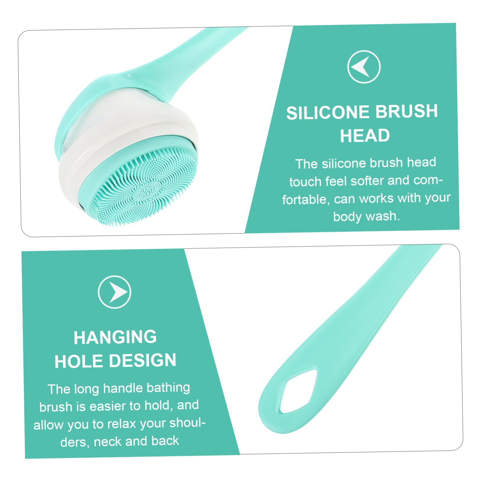 Didiseaon Spazzola Elettrica per Corpo Manico in Silicone per Doccia, Scrub Corpo e Rimozione Pelle Morta, Batteria 1800mah, Design Affidabile Ip67