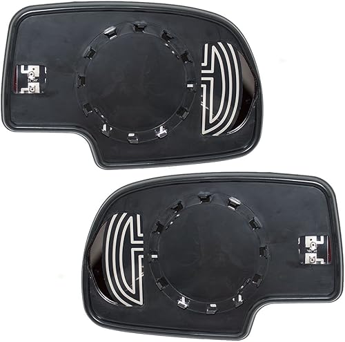 Miniatura 10 de Brock - Juego de espejos de repuesto para puerta lateral eléctrica para conductor y pasajero, vidrio y bases calentadas para camioneta Silverado