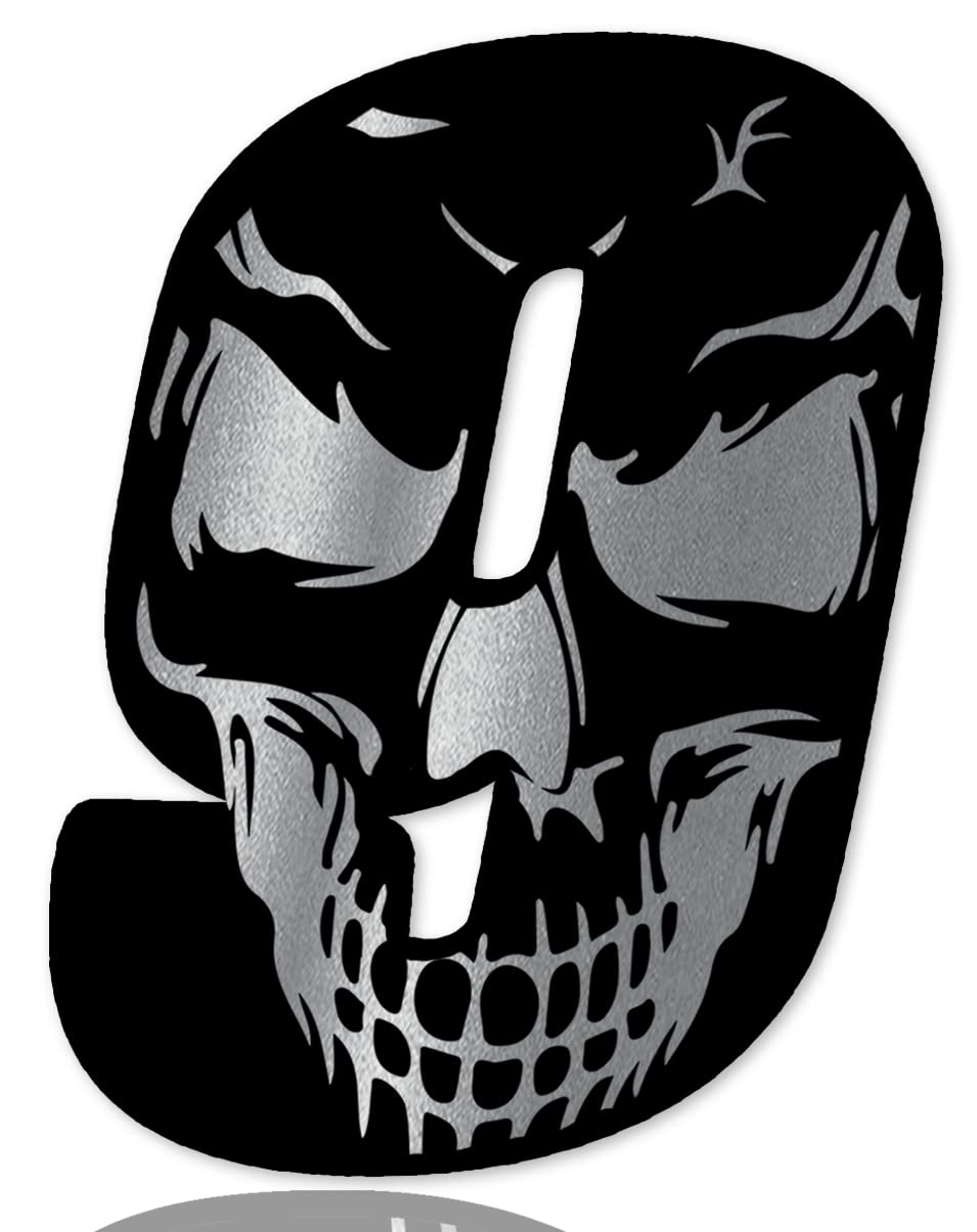 Stickers Numéro De Course Moto Autocollant Moto Tête De Mort - Vinyle Haute Qualité 7x10cm - Résistant Aux UV Autocollants Auto Tuning