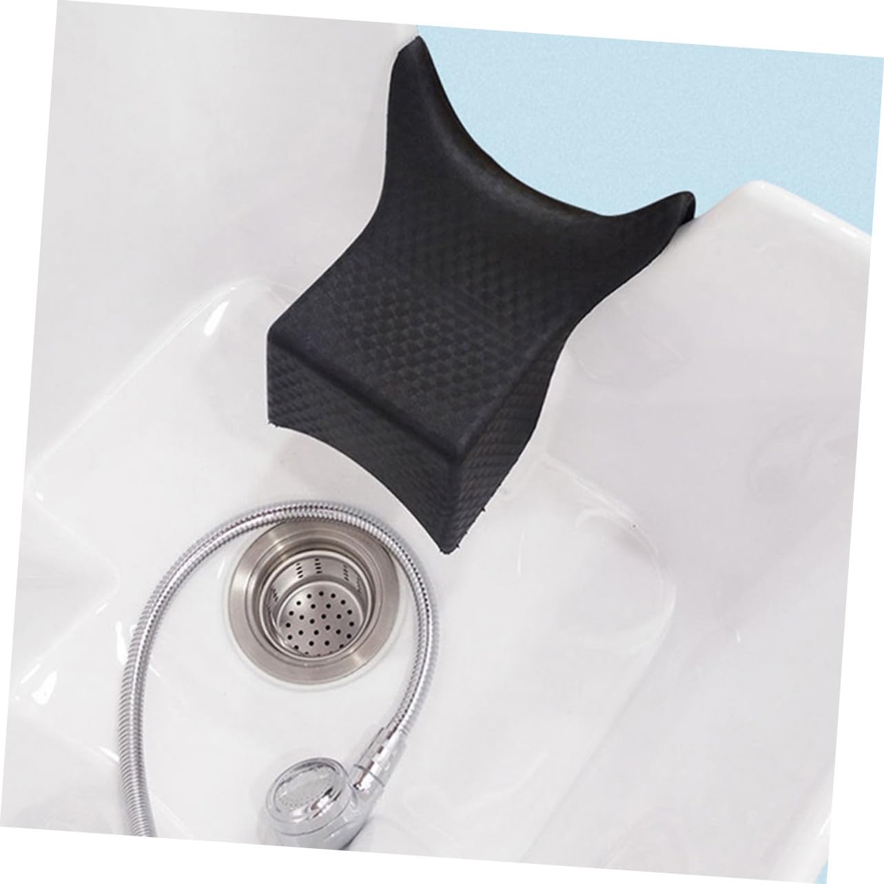 SOLUSTRE Coussin de Lavage de Cheveux pour Salon de Coiffure ou Usage à Domicile à Domicile en PVC 2pcs Design Ergonomique pour Soulager la Pression du Cou