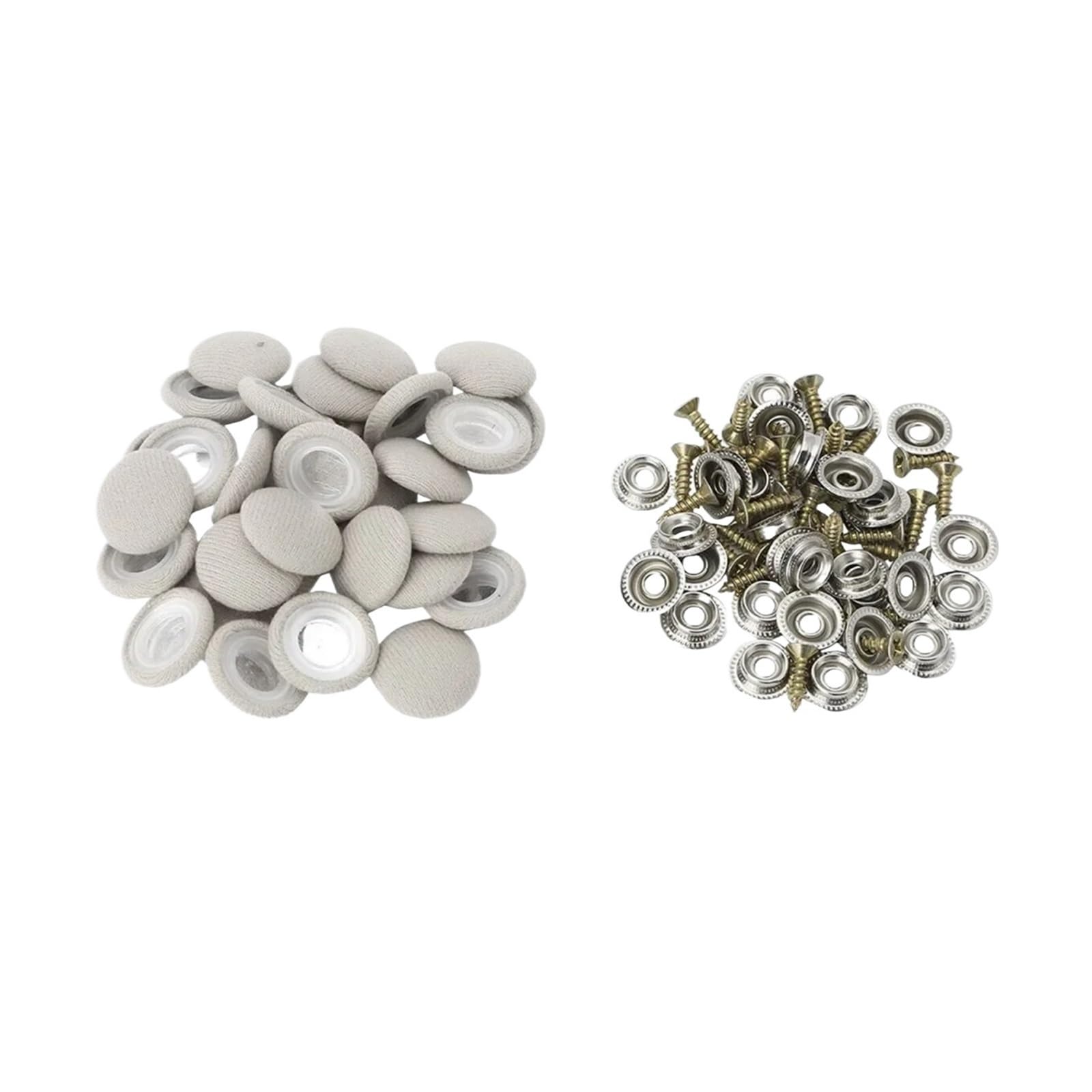 KXFVYNE 30pcs Car Repair Rivets Headliner Roof Buckle Lock Fixing Clip Rivet(Silver)