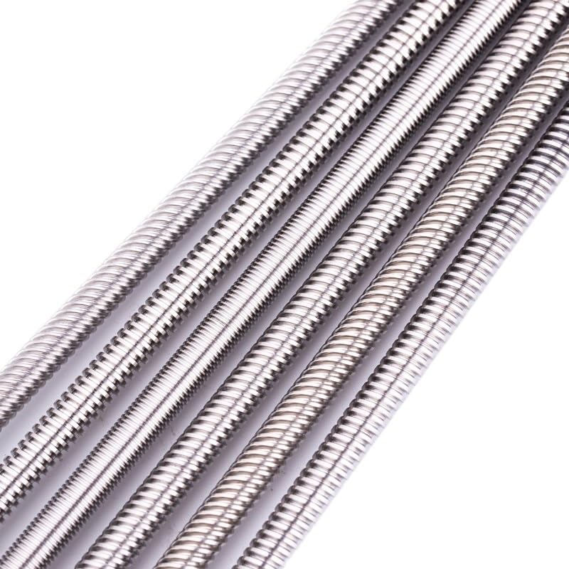 Metal Ball Screw nut T12 Lead Screw Length 100mm-600mm Picth 2mm Lead 2mm Trapezoidal Screw with Brass Nut(550mm)