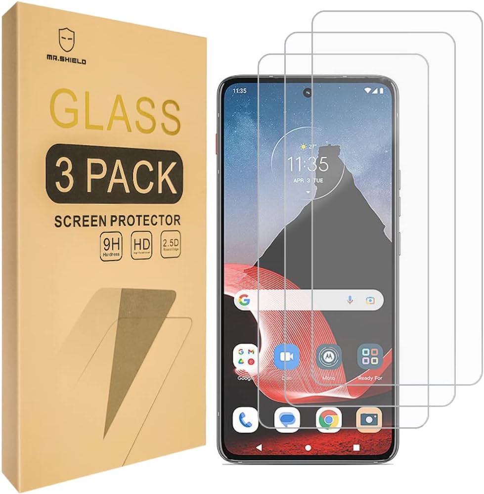 Mr.Shield [3-Pack] Screen Protector For [Lenovo] Motorola Moto ThinkPhone [Tempered Glass] [Japan Glass with 9H Hardness] Screen Protector