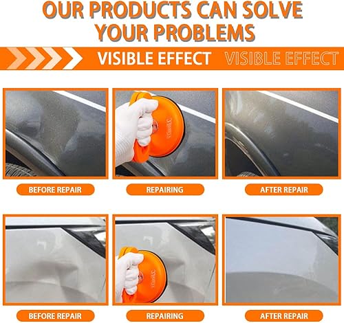 Miniatura 5 de Extractor de abolladuras, extractor de abolladuras de coche, potente kit de eliminación de abolladuras, herramienta de eliminación de abolladuras,