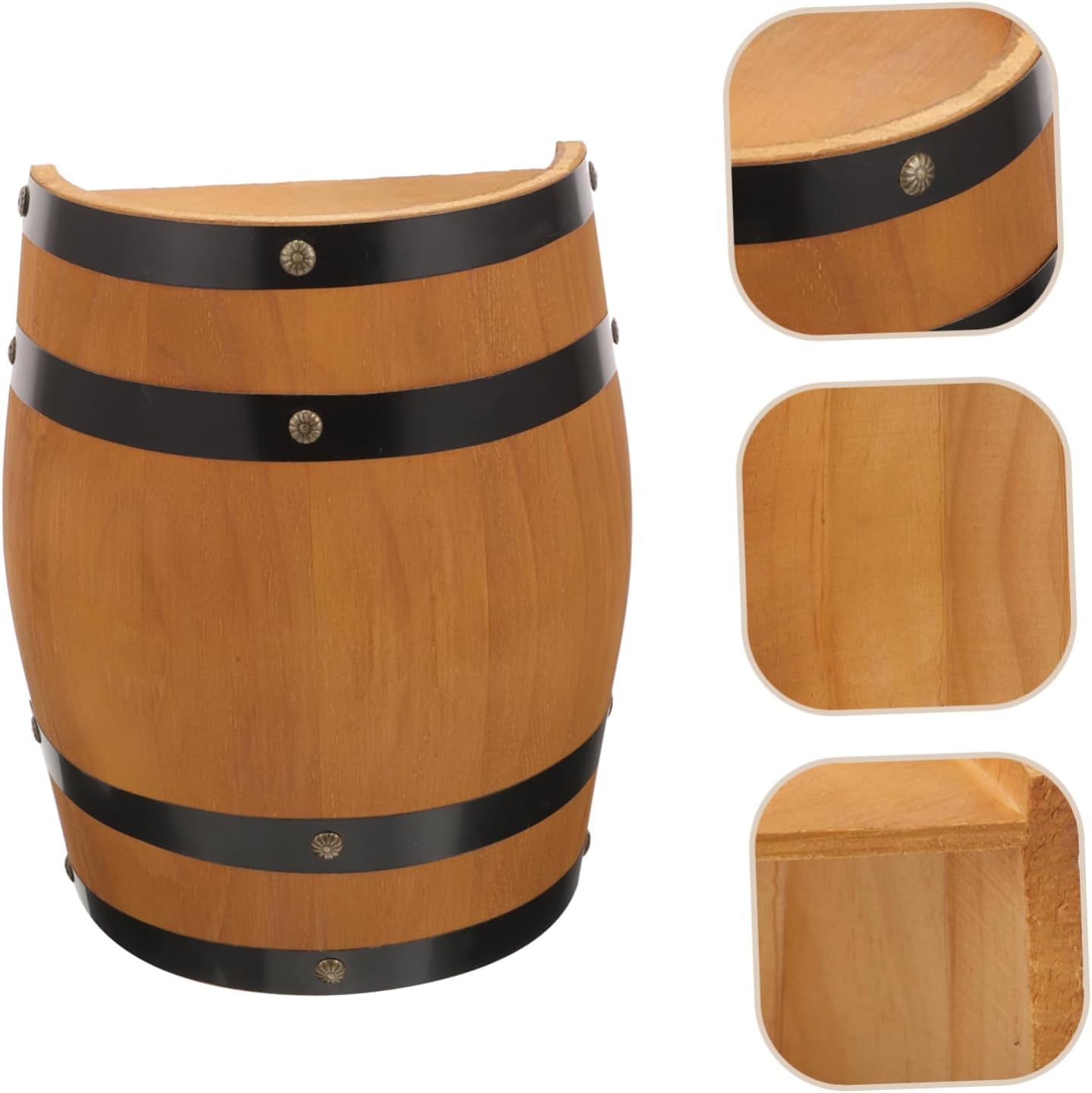 Cabilock Unique Wine Bar Decor Wine Barrel for Living Room Aging Bar Decorative