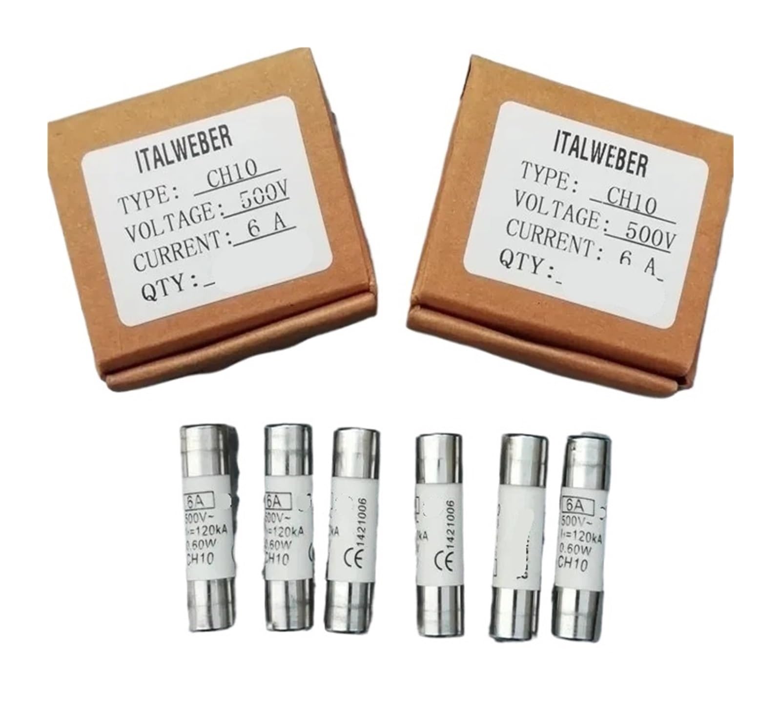 CXDFRSER (5pieces) fuse CH10 1A 2A 4A 6A 10A 16A 20A 25A 32A 500V(32A)