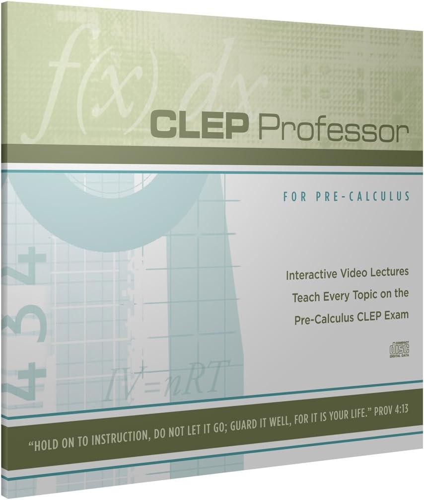 Amazon.com: CLEP Professor for Pre-Calculus : Software