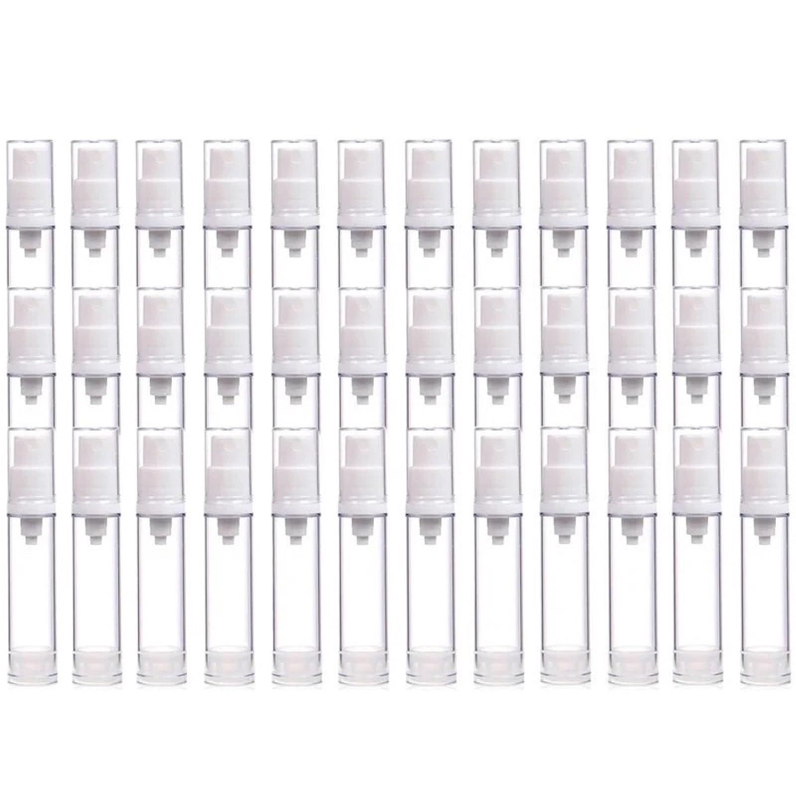 SKPVPOKOYL 50PCS Clear Airless Pump Bottles Cosmetic Travel For Foundations Serums(Spray,50PCS_15ML)