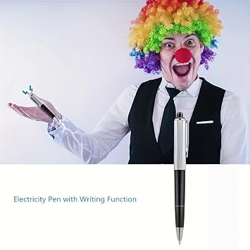Electric Shock Pen,Ballpoint Shocking Pen,Pranks for Adults,Shock Pen,Electric Pen,Electric Shock Prank,Practical Jokes,Safe Fun Joke to Friend Prank Pens,Trick Fun Gadget April Fool Prank to Friend