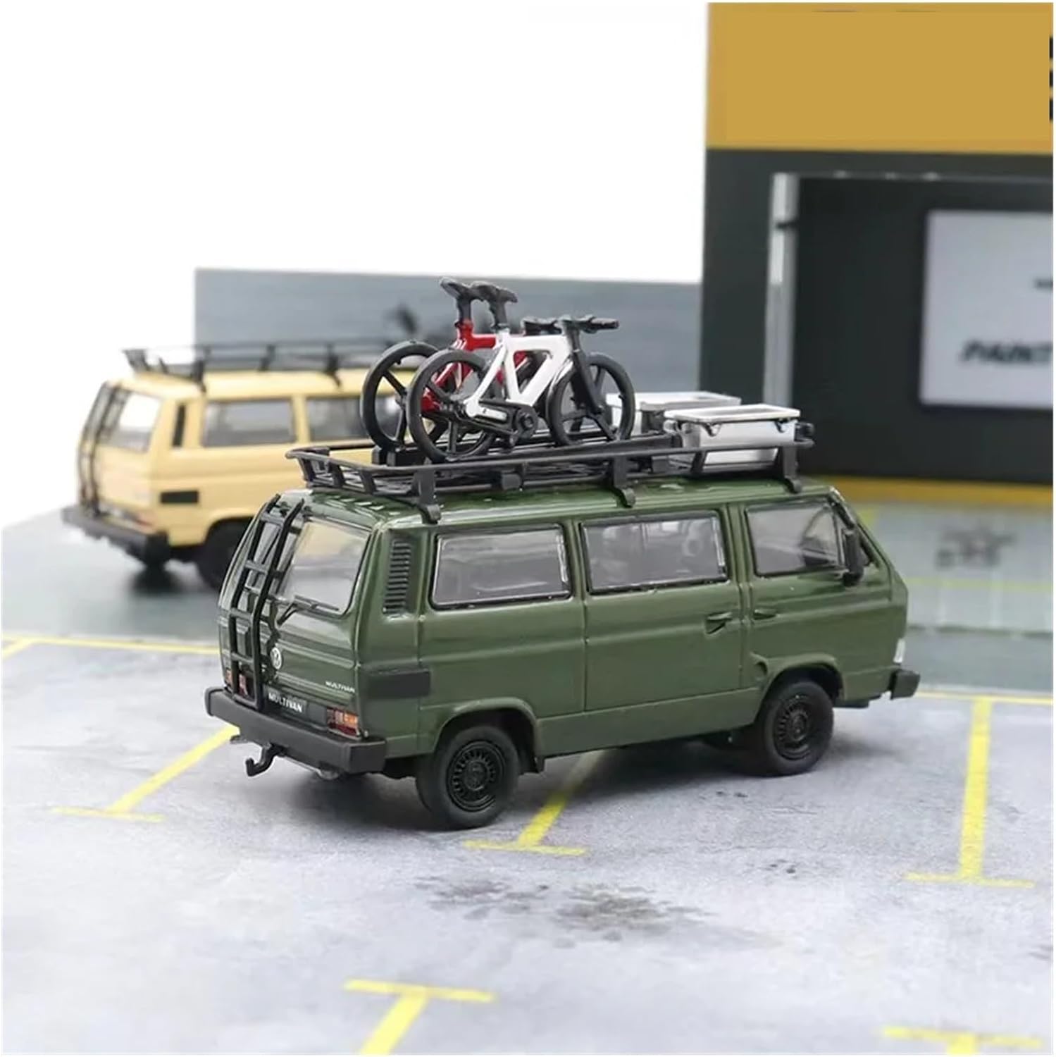 1/64 for T3 Van Diecast Model Car(Green,No Box)