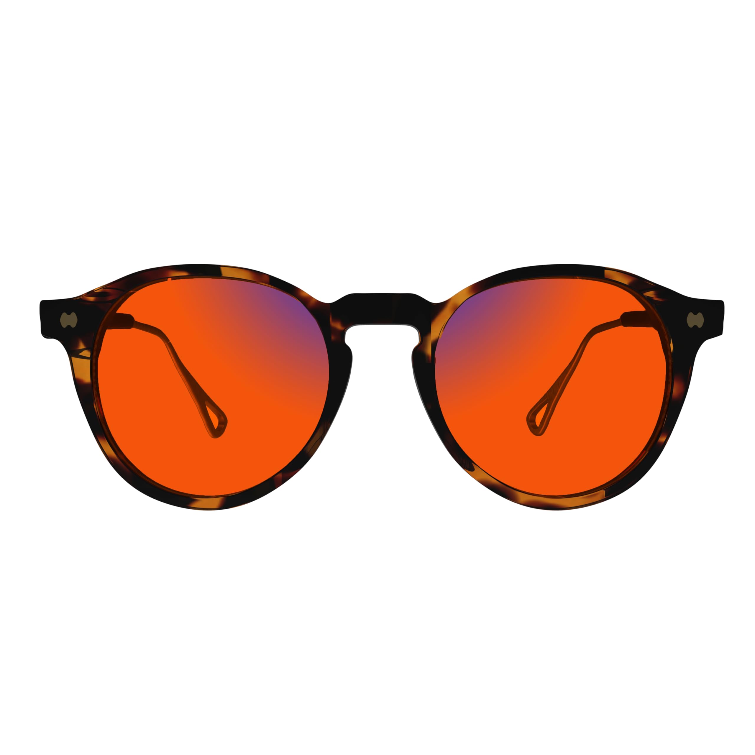 Mosaic Brown Derby Blue Block Amber Glasses for Sleep, Anti-Eye Strain and Light Sensitivity- Men and Women