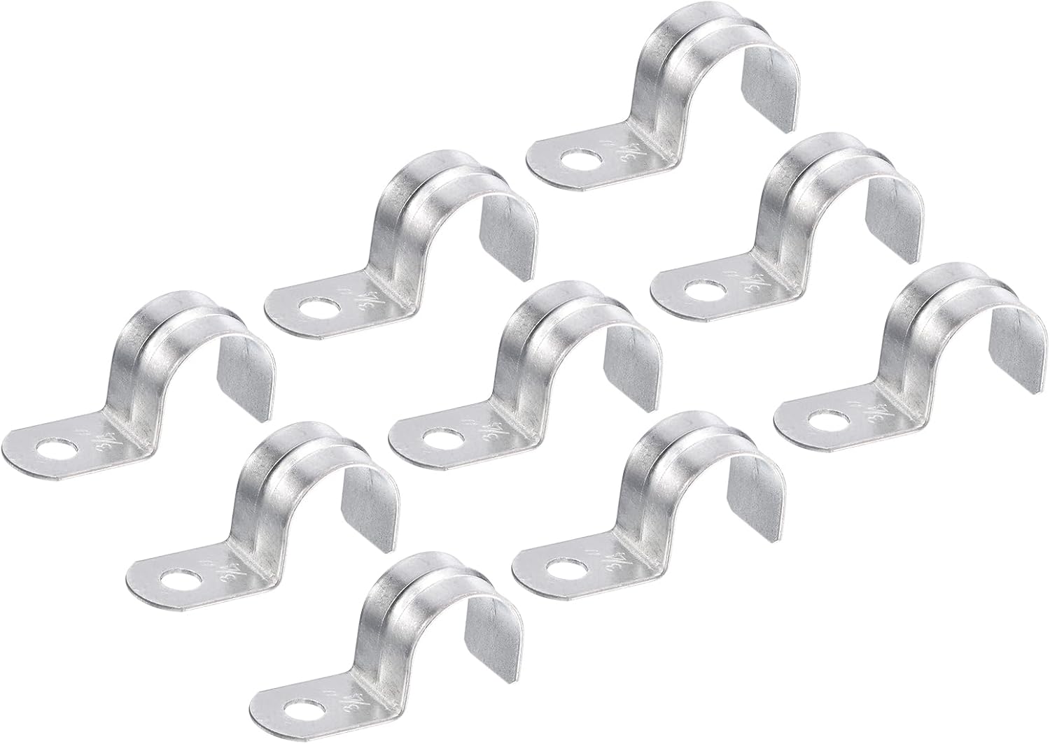 uxcell 40Pcs 1 Inch EMT Pipe Straps, One Hole Straps Zinc Plated Steel