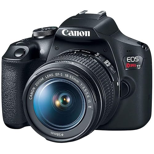 Canon EOS Rebel T7 EF-S DSLR Camera with 18-55mm Lens, Built-in Wi-Fi, 24.1 MP CMOS Sensor, DIGIC 4+ Image Processor and Full HD Videos - EF-S 18-55mm IS II