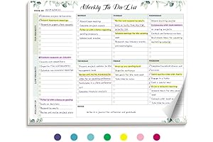 Weekly To Do List Notepad with 52 Tear-Off Sheets