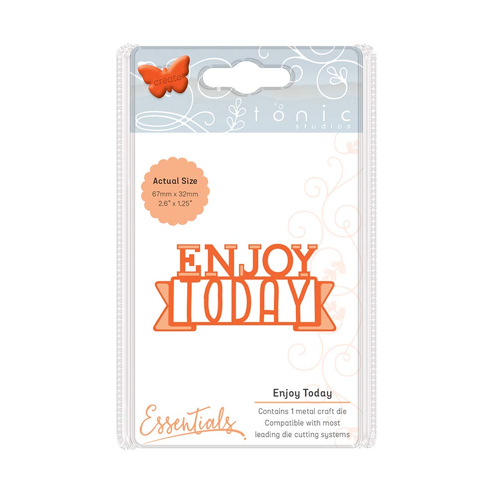 Tonic Studios Miniature Moments-Enjoy Today, Metal, Multi-Colour, 15.5 x 8.5 x 0.2 cm